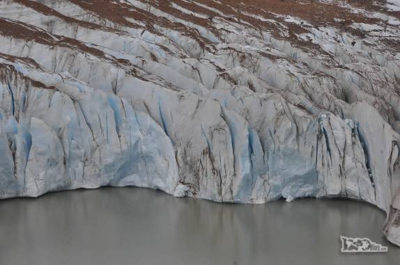 A linha de frente do Glaciar Grande, na Laguna Torre, Parque Nacional Los Glaciares, perto de El Chaltén, na Argentina